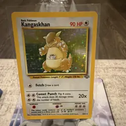 Pokemon Kangaskhan 5/64 Jungle Holo Rare Unlimited 90 HP Basic Card 1999 - Image 1