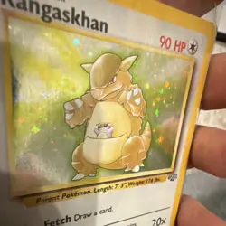 Pokemon Kangaskhan 5/64 Jungle Holo Rare Unlimited 90 HP Basic Card 1999 - Image 3