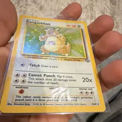 Pokemon Kangaskhan 5/64 Jungle Holo Rare Unlimited 90 HP Basic Card 1999 - Image 4