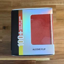 Ultra PRO Alcove Flip Red Microsuede Magnetic Deck Box 100+ Standard Cards - Image 3