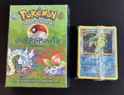 Pokemon Overgrowth Theme Deck Opened with Sealed Cards Gyarados Shadowless - Image 1