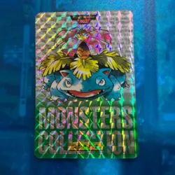 Pokemon Carddass Card Venusaur File No.3 Bandai Pocket Monsters Green 1996 Japan - Image 1