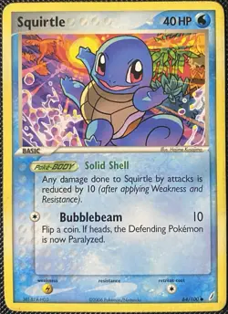 Squirtle 64/100 Crystal Guardians Regular (See Photos) Pokemon Card - Image 1