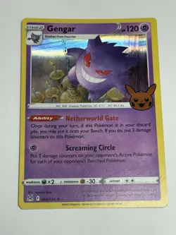 Gengar 066/196 Holo Rare POKEMON Trick or Trade 2023 NM Pokemon TCG Card - Image 1