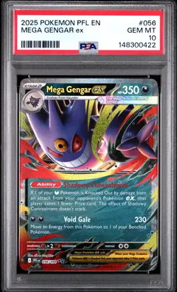 Mega Gengar EX - 056/094 - English Pokemon Card - PSA 10 Gem Mint - #L201 - Image 1