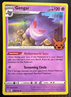 Pokemon Gengar Trick or Trade Holo Rare Card 066/196 NM 💎 - Image 1