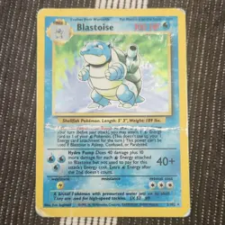 Blastoise Holo Rare 2/102 Base Set Wizards Pokemon Card 100HP Hydro Pump - Image 1