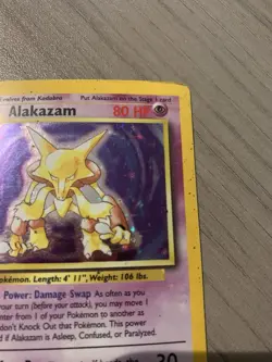 Pokemon Alakazam TCG Base Set Holo Rare Card 1/102 - Image 4