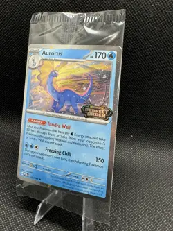 Aurorus Promo Card Cosmo Holo Pokemon Perfect Order Stamped 024/088 Barnes Noble - Image 5