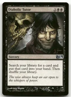 Diabolic Tutor #95 (NM) Magic 2014 M14 Magic MTG - Image 1