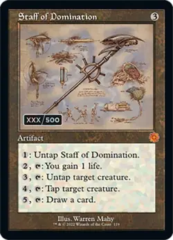 Staff of Domination Serial Numbered Foil 075/500 - Image 1