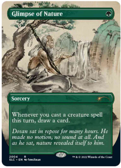 1x Glimpse of Nature Borderless Secret Lair Countdown NM MTG - Image 1