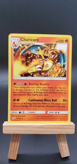 Charizard 14/181 Pokemon Sun & Moon Team Up Reverse Holo Rare & Non Holo Rare - Image 4