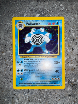 Pokemon TCG Cards Poliwrath 13/102 Base Set Holo Rare - Image 4