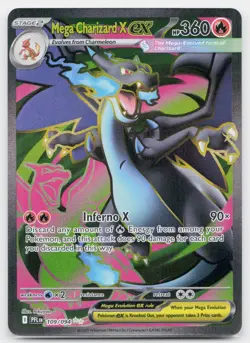 Pokemon Mega Charizard X Ex 109/094 Holo NM Phantasmal Flames (English) - Image 1