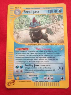 Pokemon TCG Feraligatr 012/165 Expedition Base Set Holo LP - Image 1