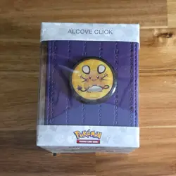 Ultra PRO Pokemon TCG Alcove Click Deck Box Kalos Purple 100+ct Magnetic Badges - Image 1