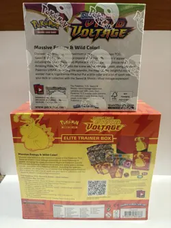 Lot of 2 Pokemon TCG Vivid Voltage Booster Box & ETB Bundle New 44 Packs Sealed - Image 2