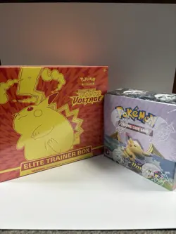 Lot of 2 Pokemon TCG Vivid Voltage Booster Box & ETB Bundle New 44 Packs Sealed - Image 3