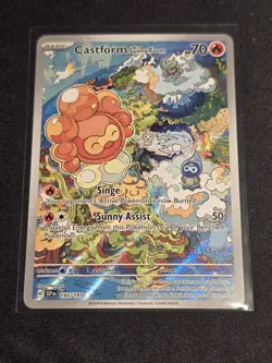 Castform Sunny Form 195/191 IR Surging Sparks Pokemon TCG Illustration Rare NM - Image 1