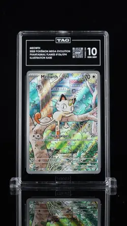 Pokemon Meowth #106 Mega Evolution IR TAG 10 - Image 1