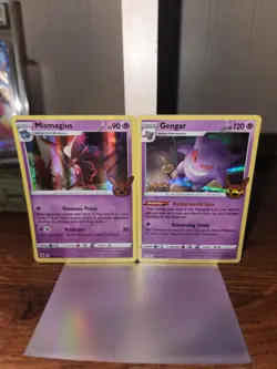Gengar 66/196 Trick Or Trade Stamp 2023 Mismagius 59/189 2022 - NM Pokemon TCG - Image 1