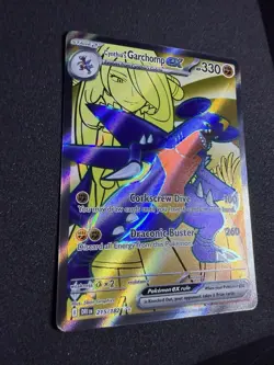 Cynthia's Garchomp ex 215/182 Destined Rivals Pokemon TCG Full Art - Image 3
