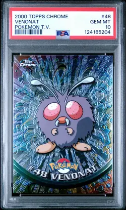 2000 TOPPS CHROME POKEMON T.V. #48 VENONAT PSA 10 - Image 1