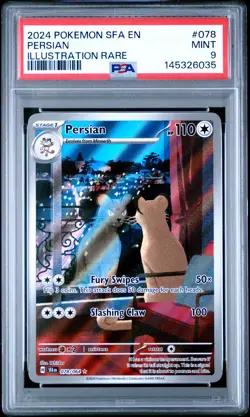 Persian Pokemon Sfa En-Shrouded Fable 078 NM PSA 9 - Image 1