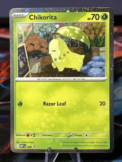 Pokemon TCG-Chikorita-Cosmo Holo-Perfect Order-Black Star Promo-069- NM/M - Image 1