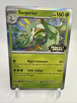 Serperior Perfect Order Prerelease Promo 064 HOLO LP/NM Stamped - Image 1