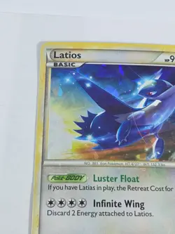 Pokemon TCG Latios HGSS11/25 HGSS Black Star Promos Holo Bleed NM Cracked Ice - Image 2