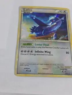 Pokemon TCG Latios HGSS11/25 HGSS Black Star Promos Holo Bleed NM Cracked Ice - Image 5