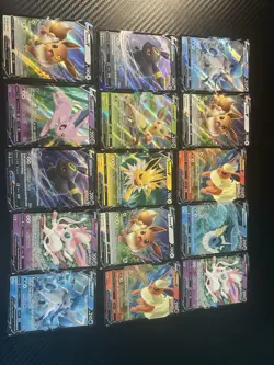 Pokemon TCG Eevee Evolutions V Promo Card Lot Sword & Shield Promo 15 Cards - Image 2