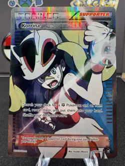 Korrina Full Art Holo Card 111/111 XY-Furious Fists MP - Image 1