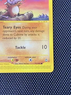 Cubone 72/147 Aquapolis Pokemon Card Common e-Reader WOTC Vintage LP/NM - Image 4