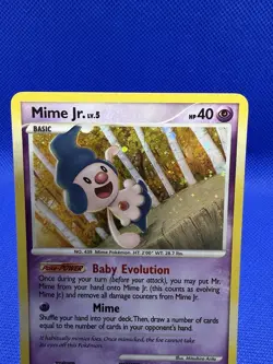 Mime Jr. DP22 Diamond & Pearl Black Star Promo Holo Pokemon Card LP - Image 2