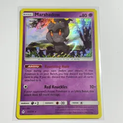 Marshadow 81/214 Holo Rare Holo Card SM - Unbroken Bonds Pokemon TCG NM - Image 1