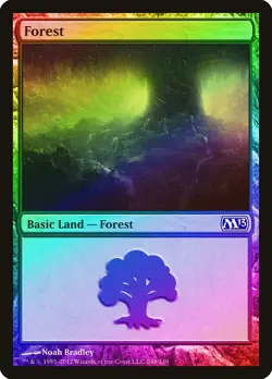Forest (248) FOIL Magic 2013 / M13 NM Basic Land MAGIC GATHERING CARD ABUGames - Image 1