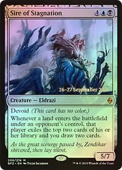 MTG - Sire of Stagnation - Foil - Prerelease Promo Battle for Zendikar - Image 1