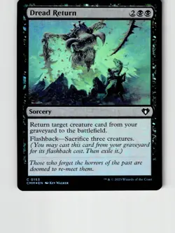Dread Return 153 Common Commander Masters Magic: The Gathering Foil LP - Image 1