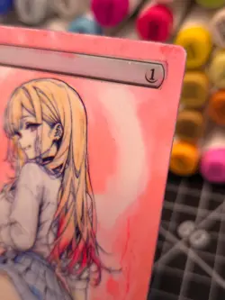 SOL RING | MTG *Altered Hand Colored Original Art Anime - Marin, 4926 - Image 5