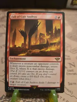 MTG Fall of Cair Andros the Lord of the Rings Rare NM - Image 1