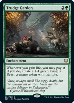 x1 Trudge Garden R MTG Commander 2021 M/NM, English - Image 1
