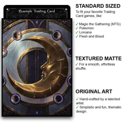 Book of the Moon – MTG Size – 100 Textured Matte Card Sleeves - Image 2