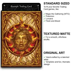 Book of the Sun – MTG Size – 100 Textured Matte Card Sleeves - Image 2