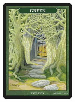 Green Mana Token Artist Pat Lewis MTG Token Magic Token Givememana - Image 1