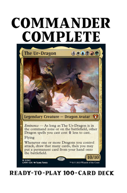 The Ur-Dragon ULTIMATE Dragon Magic: the Gathering MTG Custom Commander Deck - Image 1