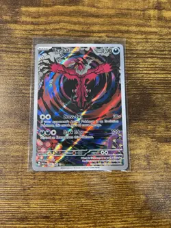 Yveltal 205/182 Illustration Rare Pokemon SV Paradox Rift Near Mint - Image 1