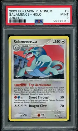 2009 Pokemon Platinum Arceus Salamance Holo #8 PSA 9 MINT - Image 1